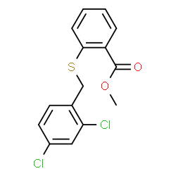 METHYL 2-[(2,4-DICHLOROBENZYL)SULFANYL]BENZENECARBOXYLATE结构式