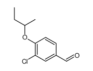 4-butan-2-yloxy-3-chlorobenzaldehyde结构式