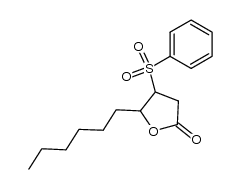 5-hexyl-4-(phenylsulfonyl)dihydrofuran-2(3H)-one结构式