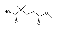 2,2-dimethyl-4-methoxycarbonylbutanoic acid Structure