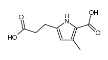 5-(2-carboxy-ethyl)-3-methyl-1H-pyrrole-2-carboxylic acid结构式