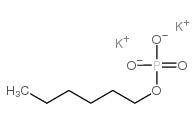 Phosphoric acid, hexyl ester, potassium salt structure