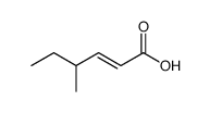 4-methyl-hex-2-enoic acid Structure