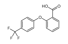 2-[4-(trifluoromethyl)phenoxy]benzoic acid structure