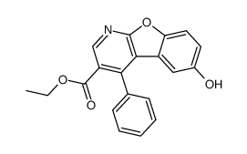 ethyl 6-hydroxy-4-phenylbenzofuro[2,3-b]pyridine-3-carboxylate Structure