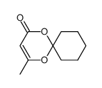 4-methyl-1,5-dioxaspiro[5.5]undec-3-en-2-one结构式