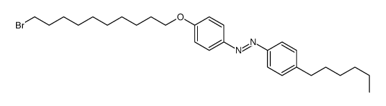 [4-(10-bromodecoxy)phenyl]-(4-hexylphenyl)diazene Structure