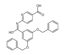 6-[[3,5-bis(phenylmethoxy)benzoyl]amino]pyridine-3-carboxylic acid Structure