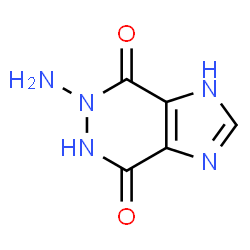 1H-Imidazo[4,5-d]pyridazine-4,7-dione,5-amino-5,6-dihydro- (9CI) Structure