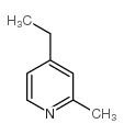 4-乙基-2-甲基吡啶结构式