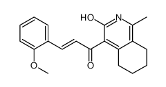 4-[(E)-3-(2-methoxyphenyl)prop-2-enoyl]-1-methyl-5,6,7,8-tetrahydro-2H-isoquinolin-3-one结构式