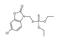 6-chloro-3-(diethoxyphosphinothioylsulfanylmethyl)-1,3-benzoxazol-2-one Structure