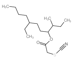 Acetic acid,2-thiocyanato-, 4-ethyl-1-(1-methylpropyl)octyl ester structure