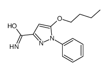 5-Butoxy-1-phenyl-1H-pyrazole-3-carboxamide structure