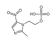 2-(2-methyl-5-nitroimidazol-1-yl)ethyl hydrogen sulfate结构式