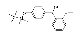 (4-((tert-butyldimethylsilyl)oxy)phenyl)(2-methoxyphenyl)methanol Structure