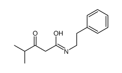 4-methyl-3-oxo-N-(2-phenylethyl)pentanamide Structure