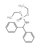 N-diethoxyphosphoryl-1,1-diphenyl-methanamine结构式