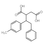 Butanedioic acid,2-[1-(4-methylphenyl)-2-phenylethyl]-结构式