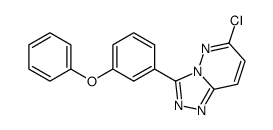 6-chloro-3-(3-phenoxyphenyl)-[1,2,4]triazolo[4,3-b]pyridazine结构式