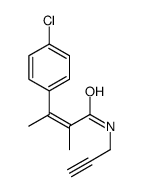 4-Chloro-α,β-dimethyl-N-(2-propynyl)cinnamamide Structure