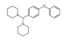 1-[(4-phenoxyphenyl)-piperidin-1-ylmethyl]piperidine结构式