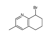 8-bromo-3-methyl-5,6,7,8-tetrahydroquinoline structure