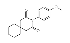 3-(4-methoxyphenyl)-3-azaspiro[5.5]undecane-2,4-dione Structure