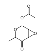 (4-methyl-5-oxo-3,7-dioxabicyclo[4.1.0]heptan-2-yl) acetate Structure