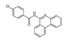 4-chloro-N-phenanthridin-6-ylbenzamide Structure