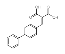 Propanedioic acid,2-([1,1'-biphenyl]-4-ylmethylene)- structure