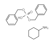 bis(phenylmethoxy)phosphinic acid; cyclohexanamine结构式