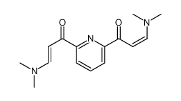 3-(dimethylamino)-1-[6-[3-(dimethylamino)prop-2-enoyl]pyridin-2-yl]prop-2-en-1-one结构式