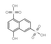 1-naphthol-4,7-disulfonic acid structure