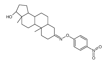 17β-Hydroxy-5β-androstan-3-one O-(p-nitrophenyl)oxime结构式