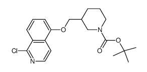 1-(tert-butoxycarbonyl)-3-[(1-chloro-5-isoquinolyl)oxy]-methylpiperidine Structure