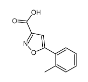 5-o-tolylisoxazole-3-carboxylic acid Structure