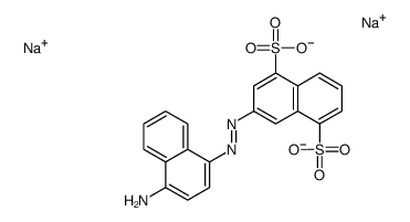 disodium,3-[(4-aminonaphthalen-1-yl)diazenyl]naphthalene-1,5-disulfonate Structure