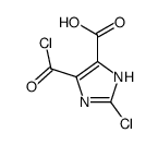 (9ci)-2-氯-5-(氯羰基)-1H-咪唑-4-羧酸结构式