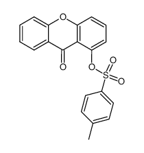 1-(toluene-4-sulfonyloxy)-xanthen-9-one Structure