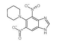 4,6-dinitro-5-(1-piperidyl)-1H-benzoimidazole picture