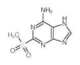 2-methylsulfonyl-5H-purin-6-amine结构式