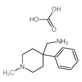 carbonic acid; (1-methyl-4-phenyl-4-piperidyl)methanamine structure