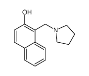 1-(1-pyrrolidinylmethyl)-2-naphthol Structure