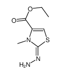 4-Thiazolecarboxylicacid,2-hydrazono-2,3-dihydro-3-methyl-,ethylester(9CI) Structure