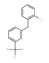 Benzene,1-chloro-2-[[3-(trifluoromethyl)phenyl]methyl]-结构式