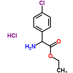 ethyl p-chlorophenylglycinate hydrochloride结构式