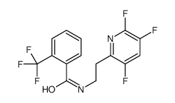 2-(trifluoromethyl)-N-[2-(3,5,6-trifluoropyridin-2-yl)ethyl]benzamide结构式