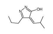 4-(2-methylpropylidene)-3-propyl-1H-pyrazol-5-one结构式