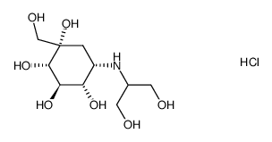 voglibose hydrochloride Structure